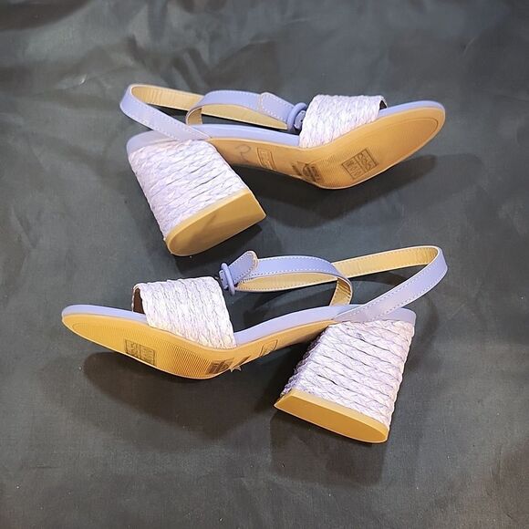 BRAND NEW BAMBOO MADDY-02 RAFFIA BLOCK HEEL BRAIDED STRAP SANDAL - Picture 11 of 16